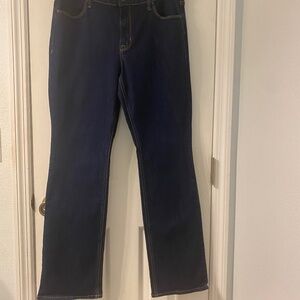 Dark Washed Old Navy Mid Rise Jeans